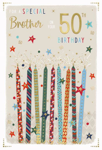 Picture of FOR A SPECIAL BROTHER ON YOUR 50TH BIRTHDAY CARD